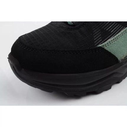 Aku moteriški trekingo sportiniai batai Adapta Gore-tex odiniai juodi žali