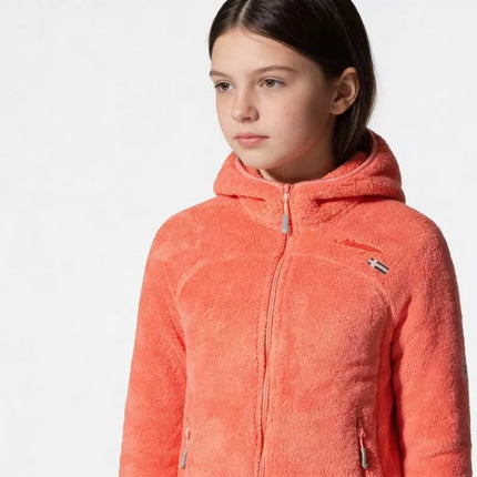 FLEECE for girls Geographical Norway UPALOOD SAUMON DB GIRL 047-1 SALMON (WZ8857E/GN-SAUMON)