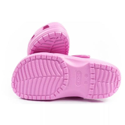 Crocs Classic children's clog sandals, fashionable pink, comfortable, lightweight