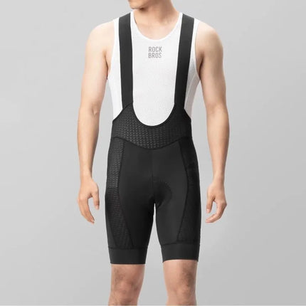 Rockbros YDDK009 Men's Cycling Bib Shorts with Pad Size XL - Black