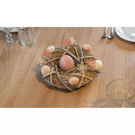 DECORATIVE WREATH GRAY DIAMETER 24CM