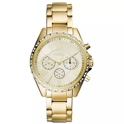 FOSSIL Modernus Chronograph Moteriškas Laikrodis BQ3378 + DĖŽUTĖ