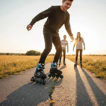 NA2053A VIBE TURQUOISE ROLLER SKATES SIZE XS(29-32) NILS EXTREME