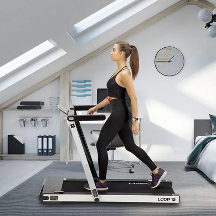 HMS LOOP12 MULTI Electric Treadmill with Desk 1-12 km/h, Gray