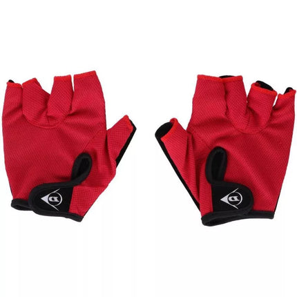 DUNLOP SENIOR RL CYCLING GLOVES - RED