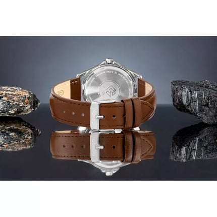 Giewont Elegance Sapphire Brown Blue Men's Watch GW5160-A4