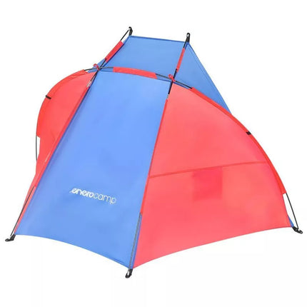 BEACH SHELTER SUN 200x120x120cm BLUE-RED ENERO CAMP