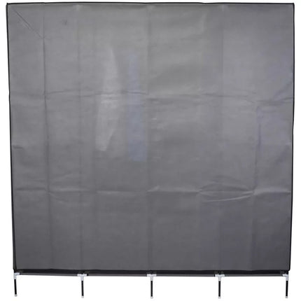 Tekstilinė spinta 168x45x172cm tamsiai pilka 45238