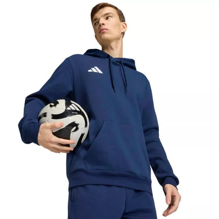Vyriškas adidas Entrada 26 gobtuotas bliuzonas tamsiai mėlynas JZ6583