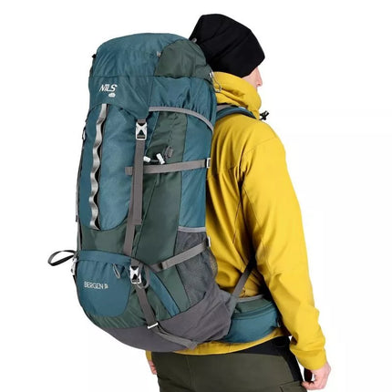 NILS Camp NC1949 hiking backpack green Bergen 65l