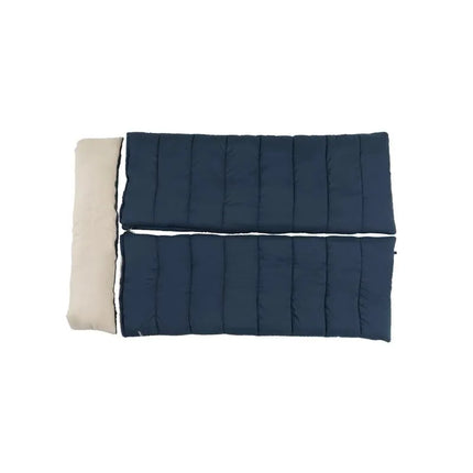 Outwell Contour Lux Double Adult Rectangular Polyester Sleeping Bag Blue