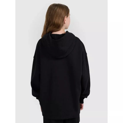 Girls' sweatshirt with hood, open, 4F 4FJRAW25TSWSF2293-20S