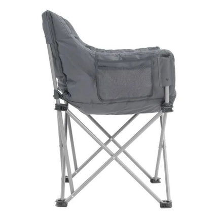 Outwell 470474 kėdė stovyklavimui su 4 kojomis, juoda, pilka