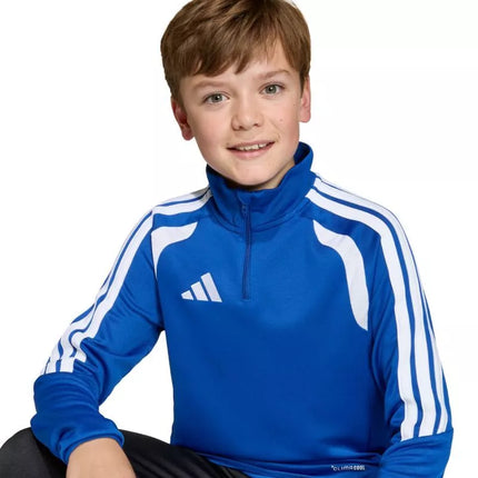 adidas Tiro 26 Lygos treniruočių džemperis berniukams/mergaitėms, mėlynas ir baltas JY7162