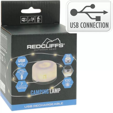 Kempingo žibintuvėlis su USB įkrovimu REDCLIFFS