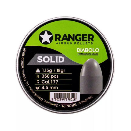 Shot 4.5 mm RANGER Diabolo Professional Solid semi-circular 350 pcs. 1.15 g