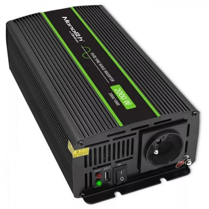 Qoltec Monolith Power Adapter/Inverter Automatic 2000 W Black