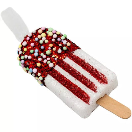 ICE CREAM HANGING DECORATION BALL 3 PCS WHITE