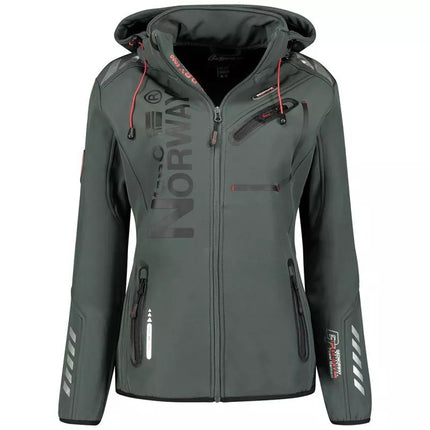 Geographical Norway softshell striukė (WU8088F/GN D.GREY/BLACK)