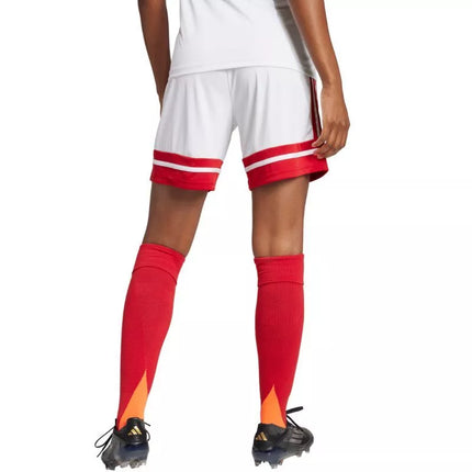 adidas Squadra 25 women's shorts white and red JJ0020