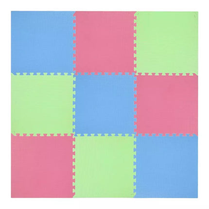 Multipack One Fitness MP10 puzzle mat green-blue-red 9 pieces 10 mm