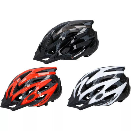 DUNLOP MTB BLACK ADJUSTABLE CYCLING HELMET R. L (58-61CM)