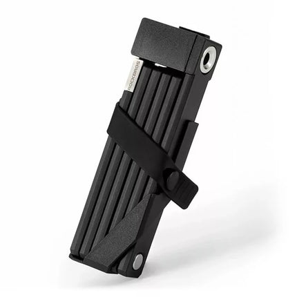 Rockbros 32140003001 foldable bicycle lock with key and handle, 88cm - black