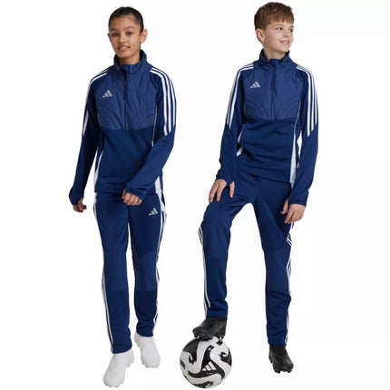 adidas Tiro 24 žieminės vaikiškos kelnės mėlynos IY0117