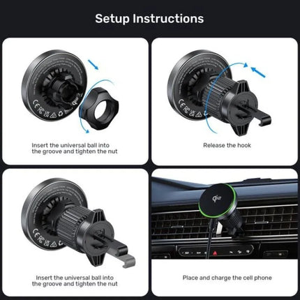 UNITEK MAGSAFE 38W QI2 AUTOMOBILINIS ĮKROVIKLIS-LAIKIKLIS