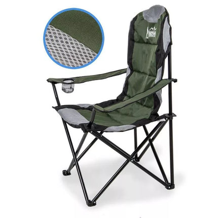 LUX FOLDING CAMPING CHAIR 60X60X105CM GREEN-BLACK