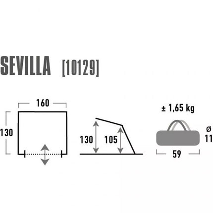 High Peak Sevilla Papučiai Mėlyna Pilka 10129