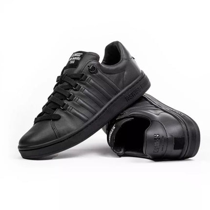 K-Swiss LOZAN II men's sneakers, natural leather, black (07943-904-M)