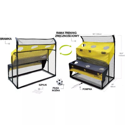 FOOTBALL TRAINING SET GOAL TRAINING FRAME 2IN1