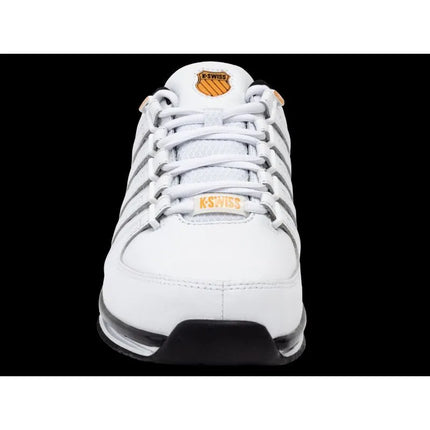 K-swiss RINZLER balti/oranžinės aguonų spalvos/juodi kedai (01235-185-M)