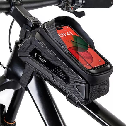 Tech-Protect V2 Dviračio krepšys su vieta telefonui 1.2l - Juodas