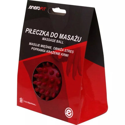Masažinis kamuoliukas 7 cm, vidutinis, raudonas Enero Fit