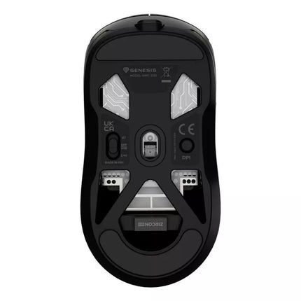GENESIS NMG-2193 žaidimų pelė, ambidekstrinė, Bluetooth + USB Type-C, optinė, 26000 DPI