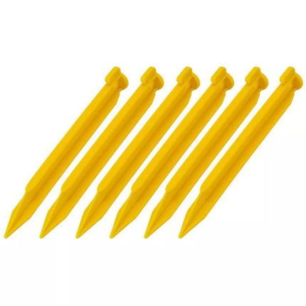 Palapinės kuoliukai 22 cm, 6 vnt. rinkinys, plastikiniai, ENERO CAMP