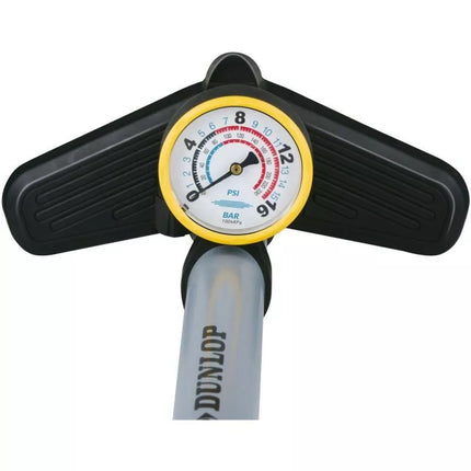 DUNLOP Dviračio / Dirbtuvių siurblys, 230Psi (16Bar) su manometru, pilkas