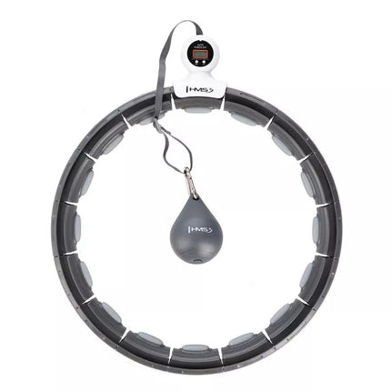HHM15 HULA HOP BLACK WITH MAGNET AND WEIGHT + HMS COUNTER