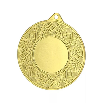 Gold medal with space for a 25 mm emblem - steel