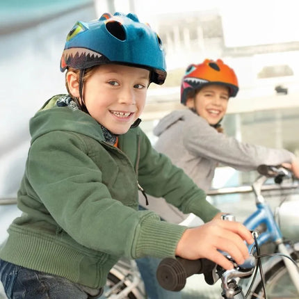 Wozinsky Children's Bicycle Helmet, Dragon Pattern, Lightweight, S - Blue