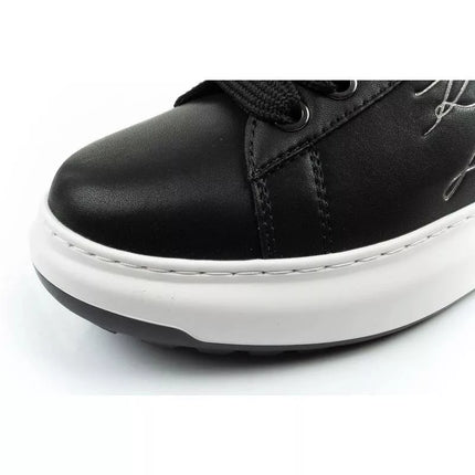 Karl Lagerfeld men's shoes sneakers Kapri natural leather black
