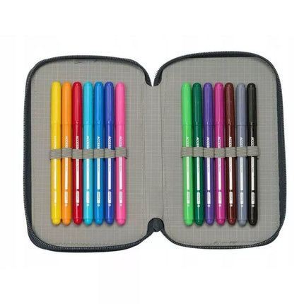 Real Madrid pencil case with equipment triple filled pencil case 37 pcs 412557857