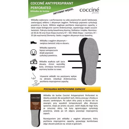 Coccine Perforuoti antiperspirantiniai batų vidpadžiai DA0213