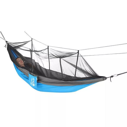 TOURIST HAMMOCK FOR 2 PEOPLE 270X140CM WITH MOSQUITO NET BLUE