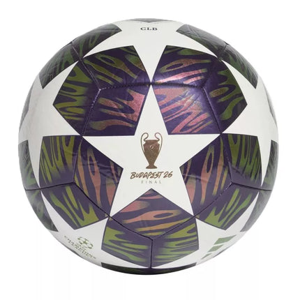Adidas UCL 25/26 Final Club Football Purple, Green, and White KT0658