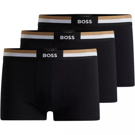 Boss Vyriški 3 vnt. bokserių komplektas NERO Juodi (50516542-001)