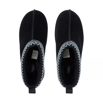 Moteriški odiniai Solo Soprani Couture Sabotas Hugh Platform su kailiu juodi batai SSW421P22 53
