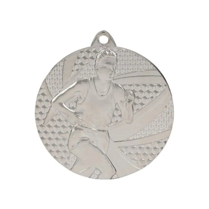 Silver medal - running - steel medal